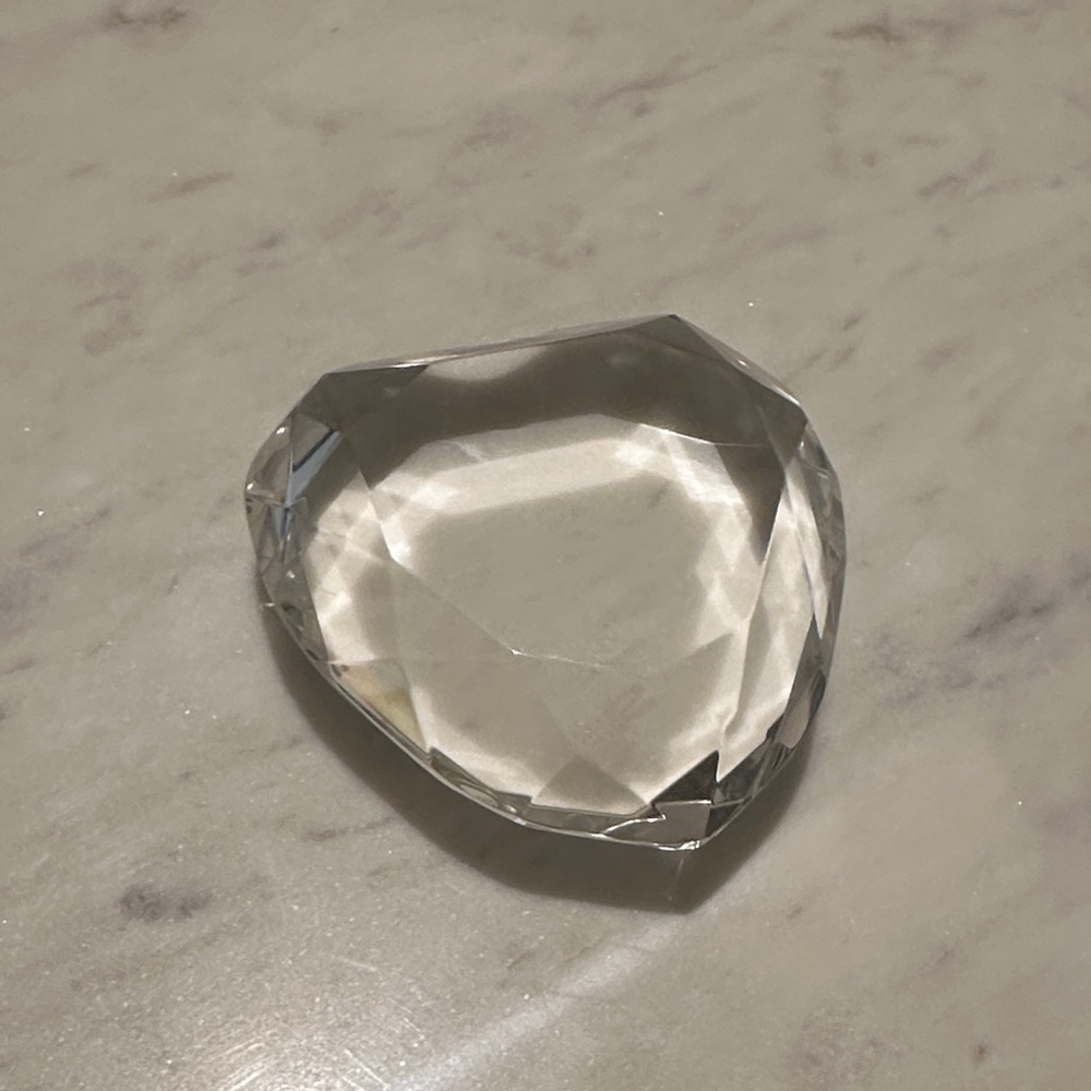 Rosenthal Faceted Clear Crystal Paperweight